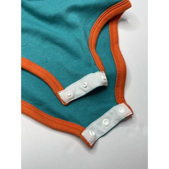 Team NFL Miami Dolphins Baby 3-6months Teal Short Sleeve One Piece Baby Boy Girl - Picture 3 of 4